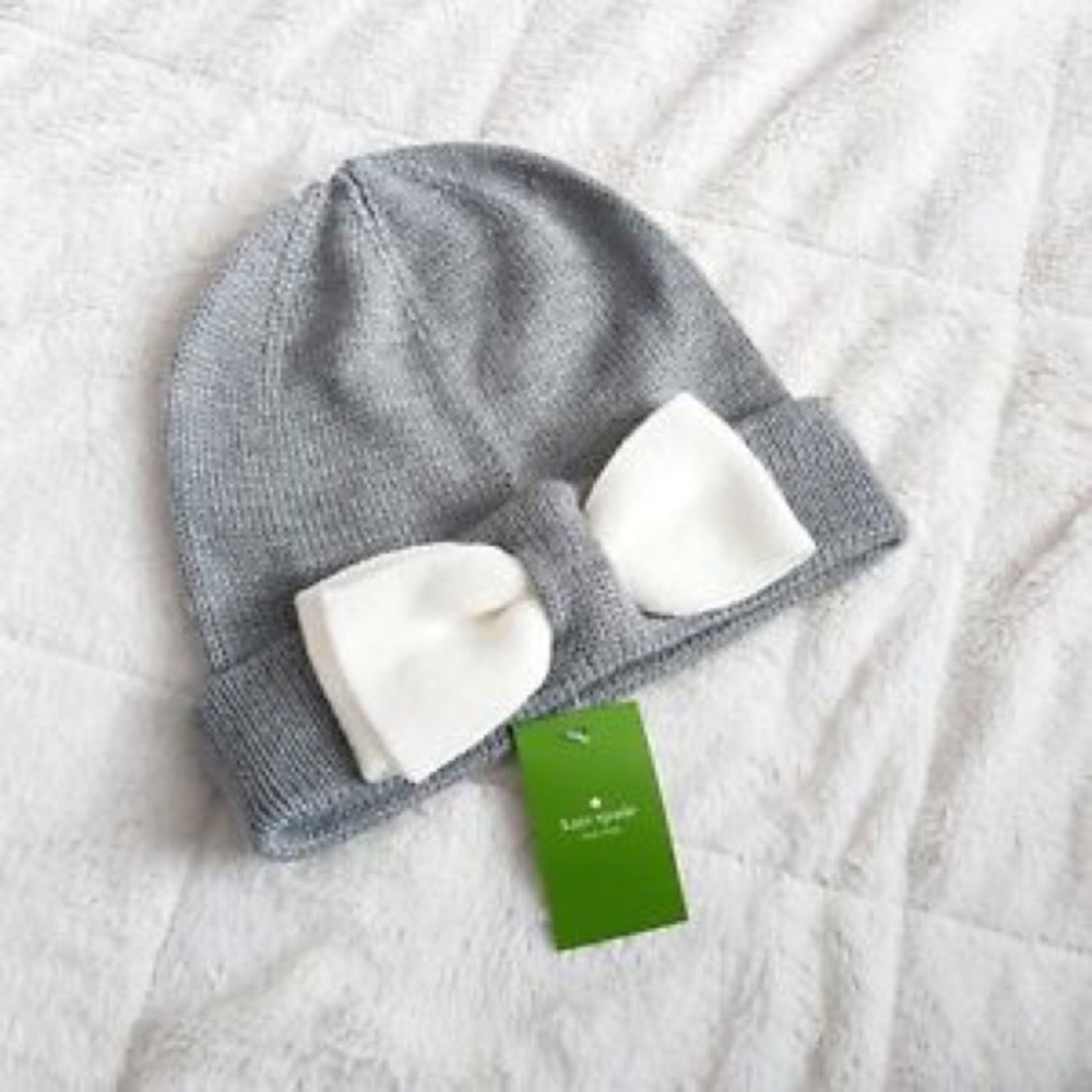 KATE SPADE BOW BEANIE